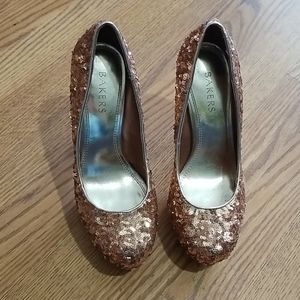 Bakers Rose Gold heels